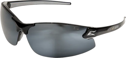 Edge Eyewear Zorge G2 DZ117-G2 Black Frame Silver Mirror Lens Glasses