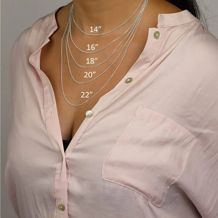 Mother and Daughter Necklace Sterling Silver